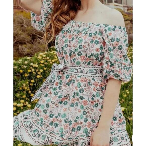 Cleobella Mara Mini Dress, Size L, New with Tag $275 - Picture 3 of 11